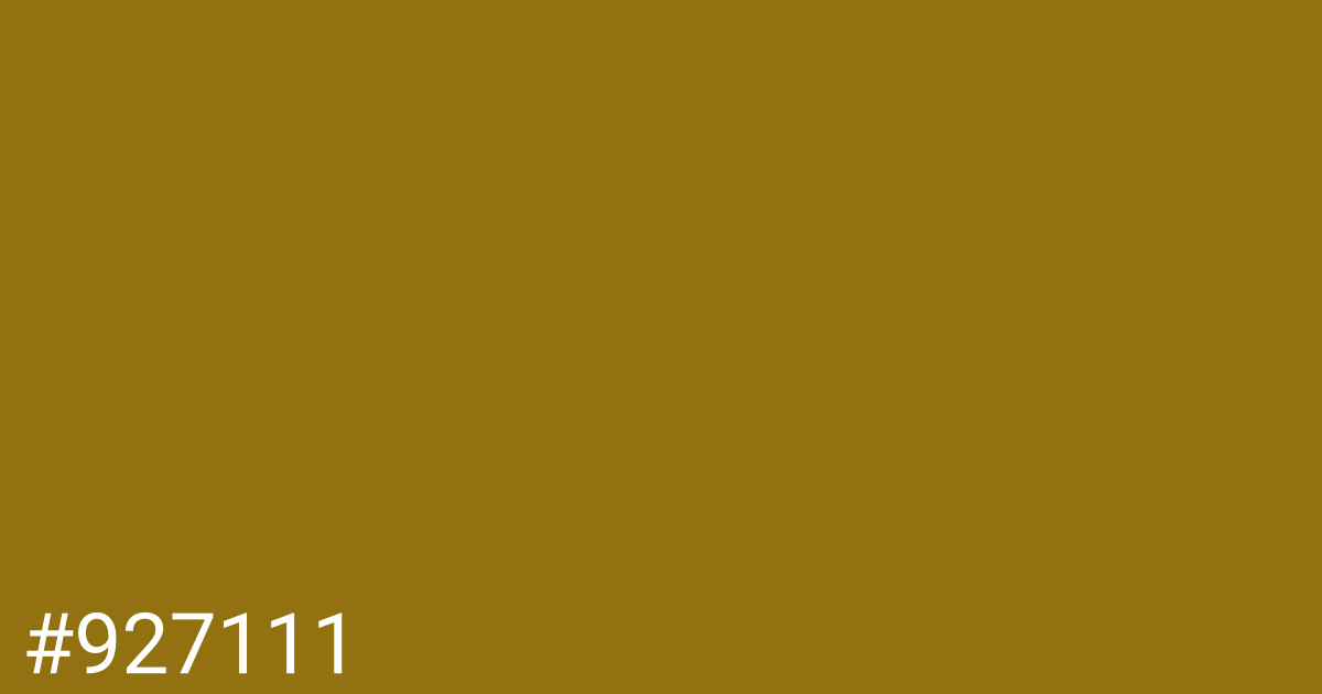 Hex color #927111 graphic
