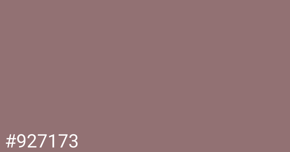 Hex color #927173 graphic