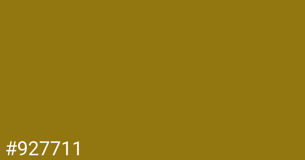 Hex color #927711 graphic
