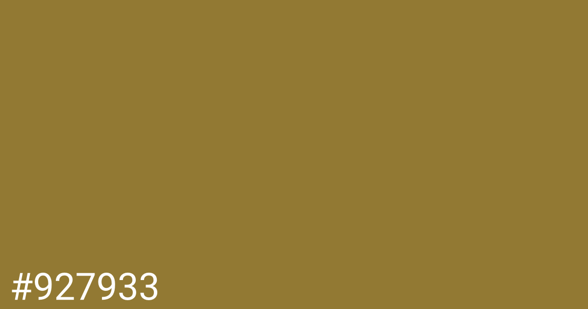 Hex color #927933 graphic