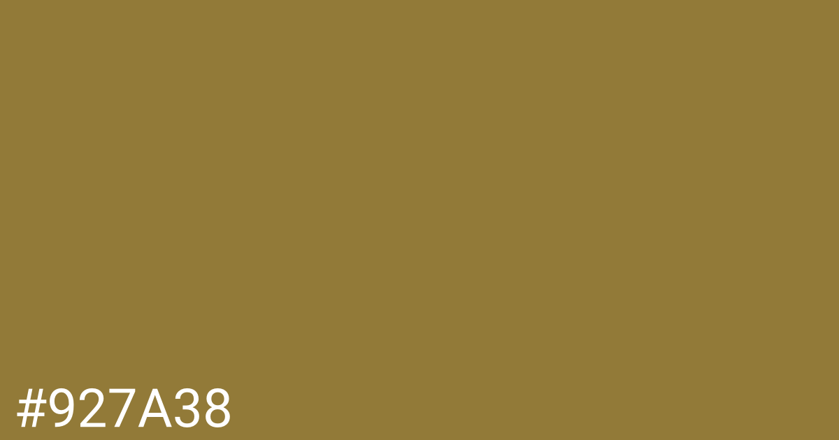 Hex color #927a38 graphic