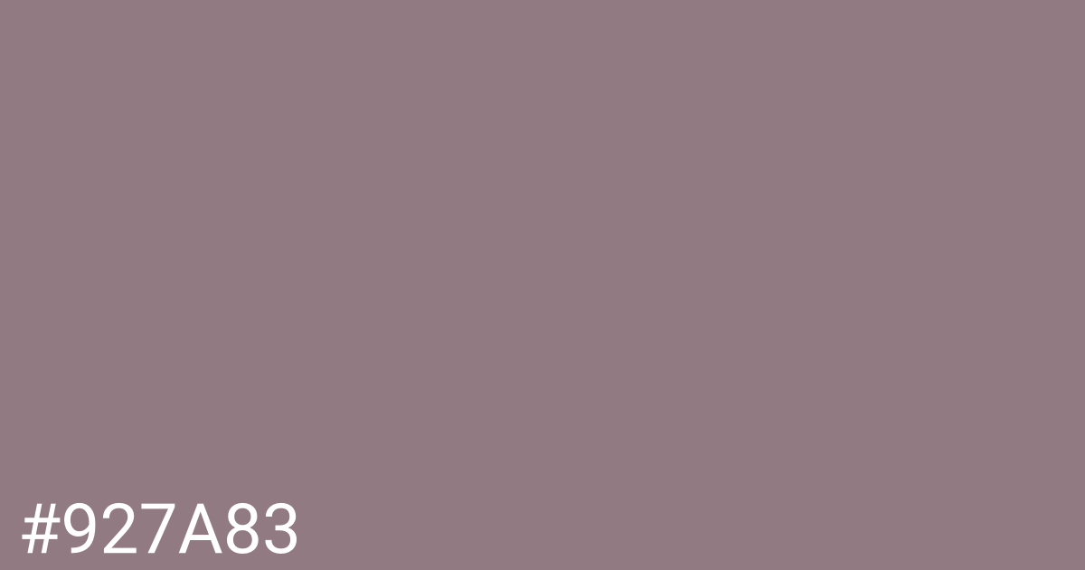 Hex color #927a83 graphic