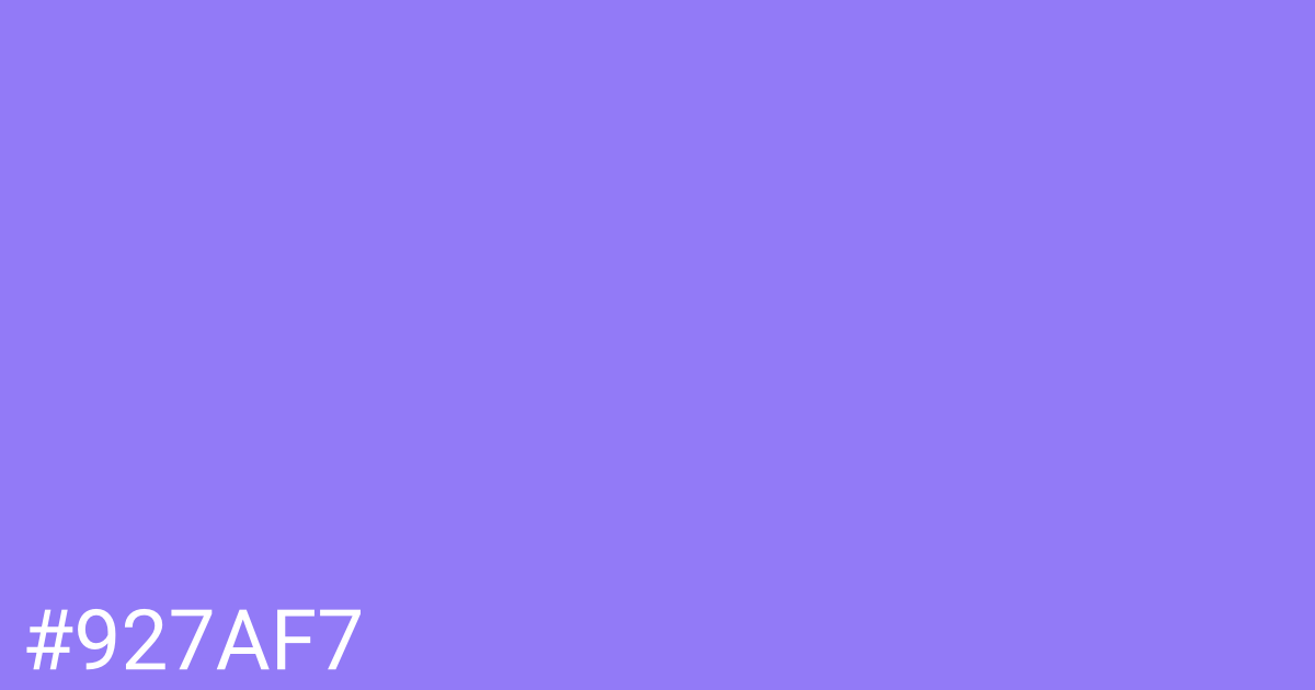 Hex color #927af7 graphic