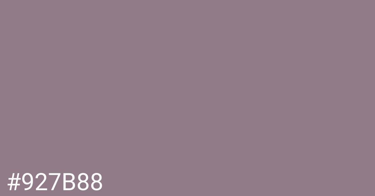 Hex color #927b88 graphic