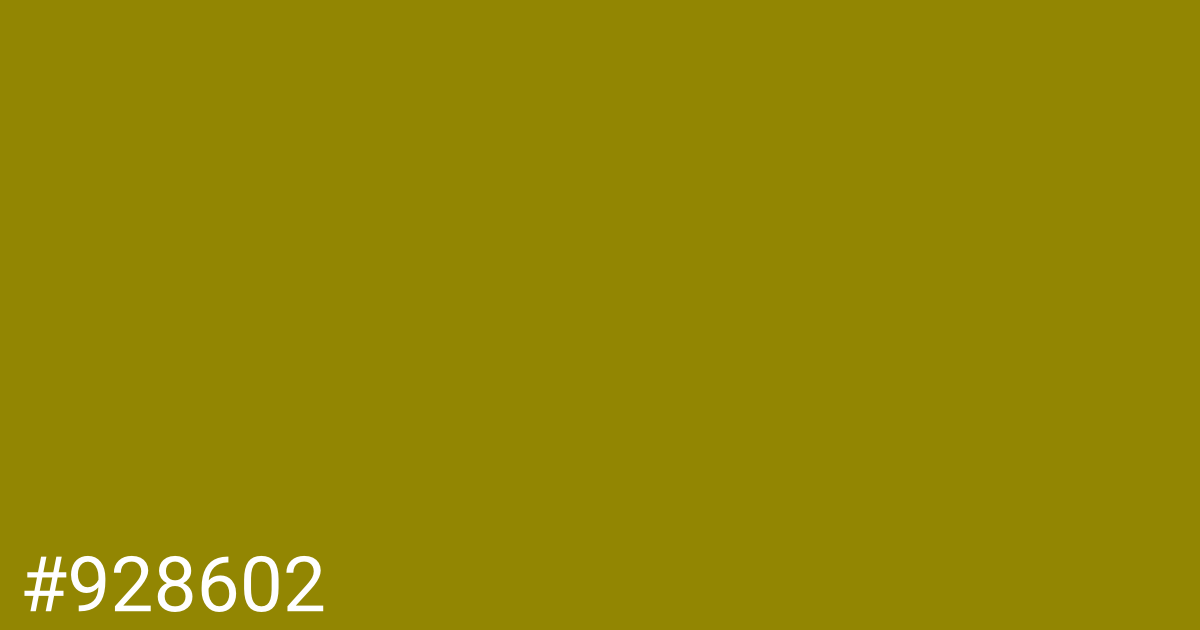 Hex color #928602 graphic