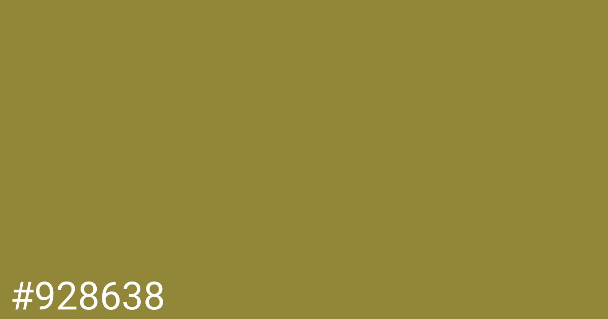 Hex color #928638 graphic