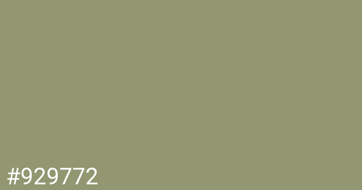 Hex color #929772 graphic