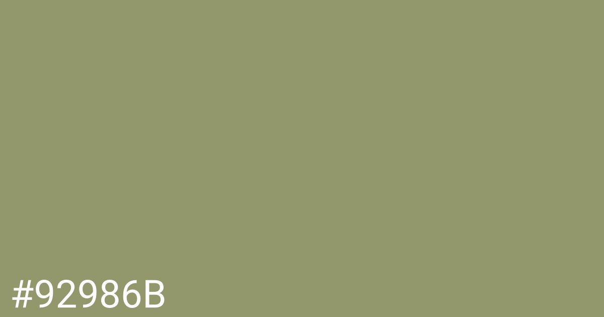 Hex color #92986b graphic