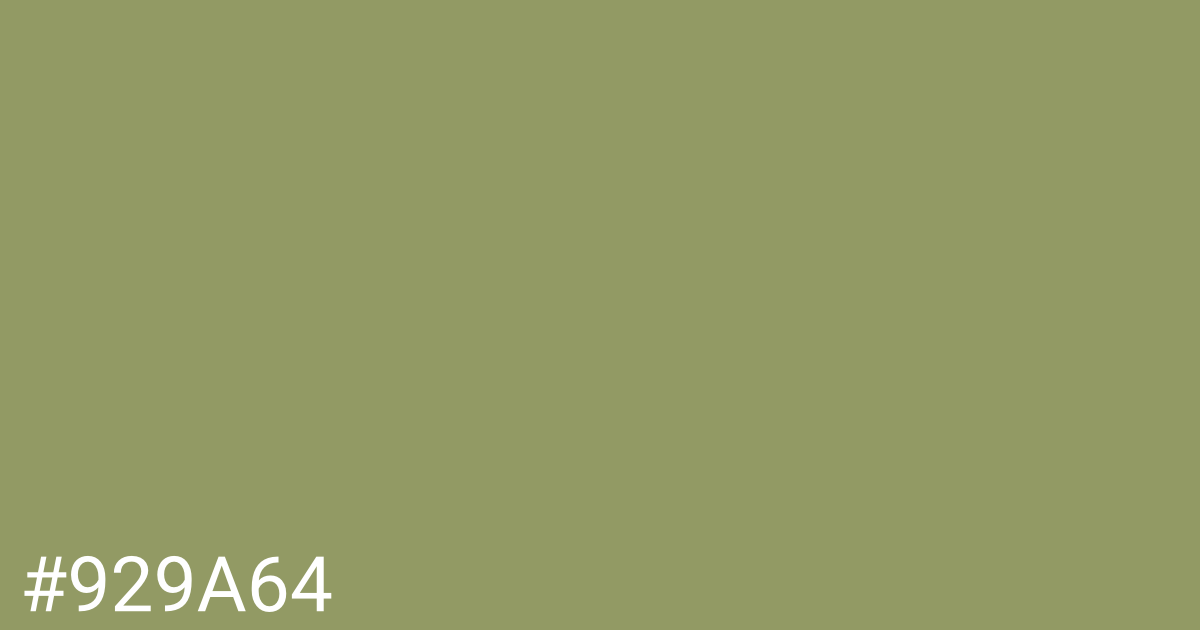 Hex color #929a64 graphic