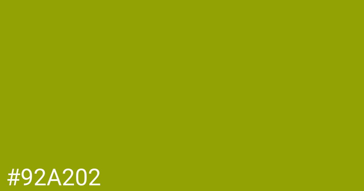 Hex color #92a202 graphic