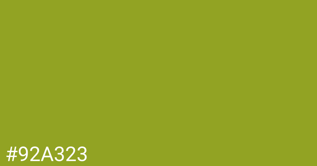 Hex color #92a323 graphic