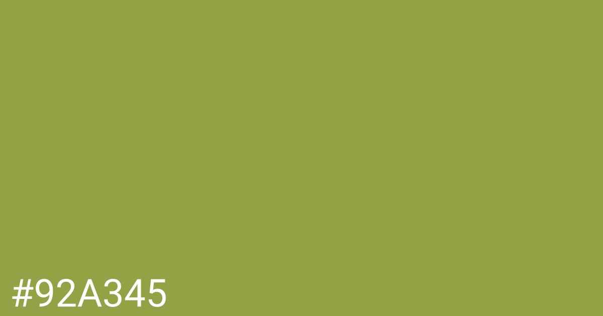 Hex color #92a345 graphic