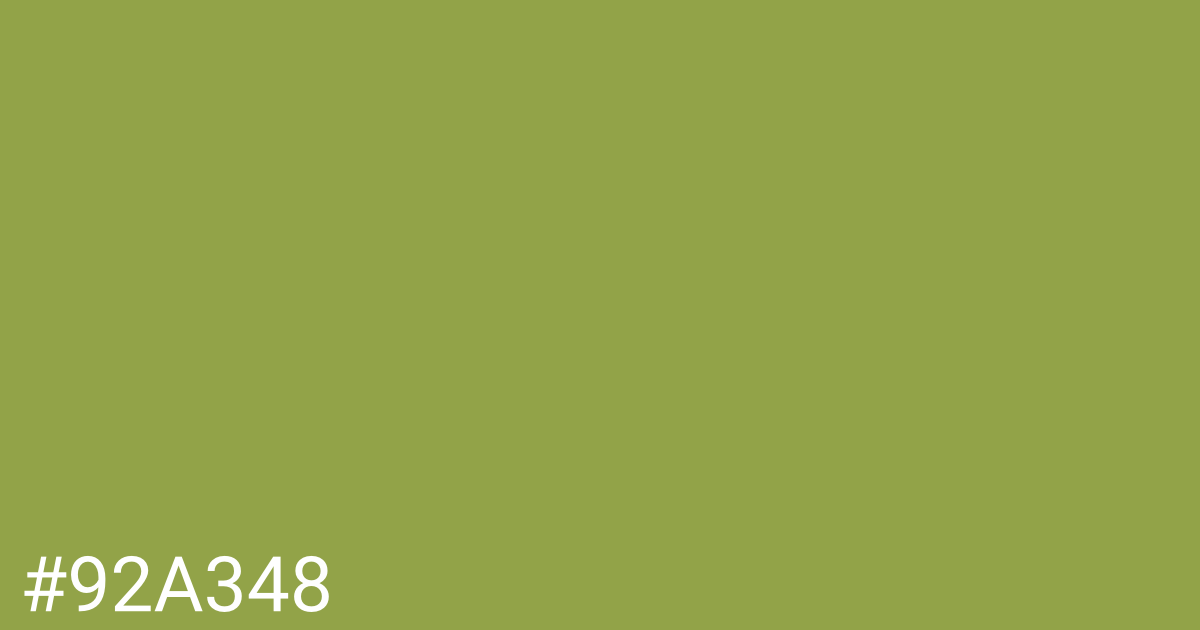 Hex color #92a348 graphic