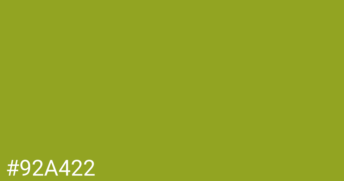 Hex color #92a422 graphic