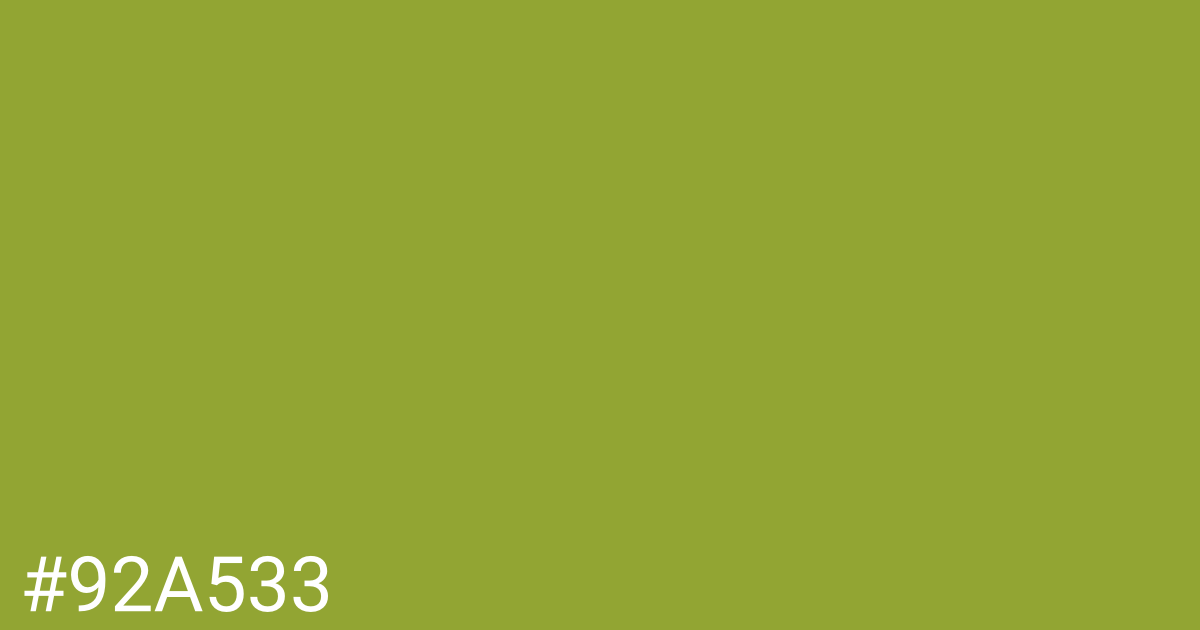 Hex color #92a533 graphic