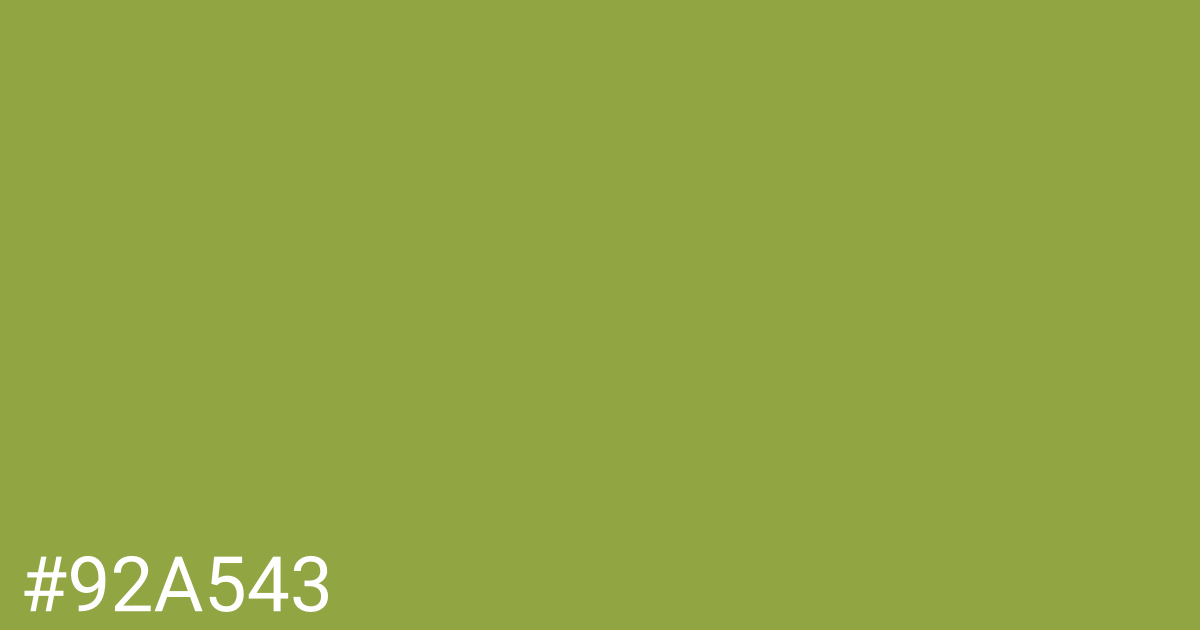 Hex color #92a543 graphic