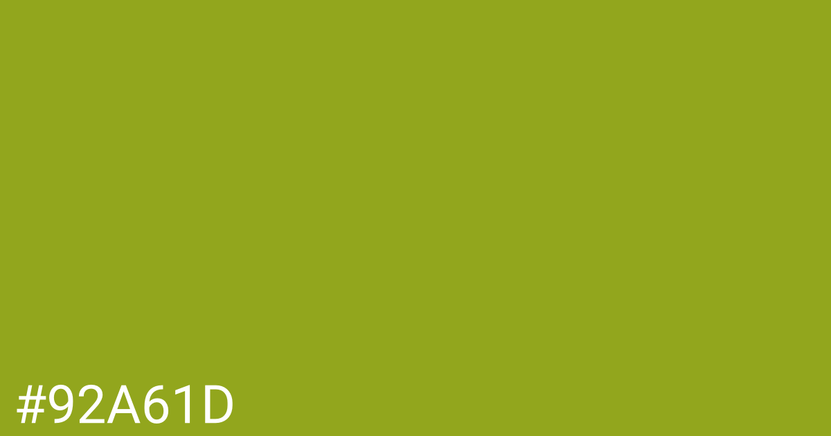 Hex color #92a61d graphic