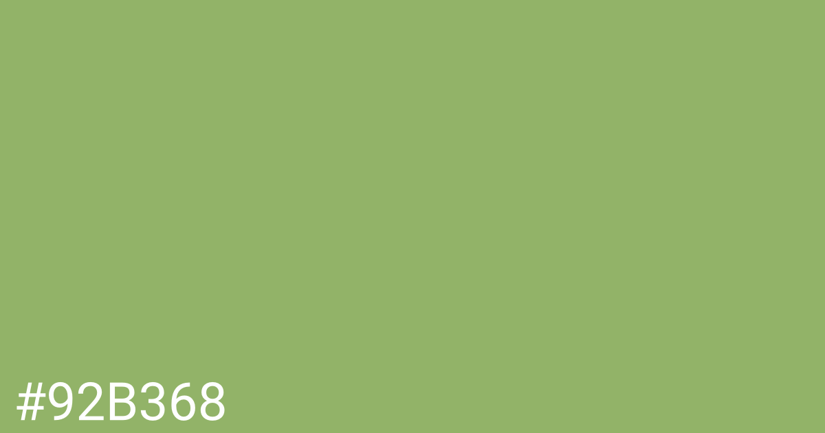 Hex color #92b368 graphic