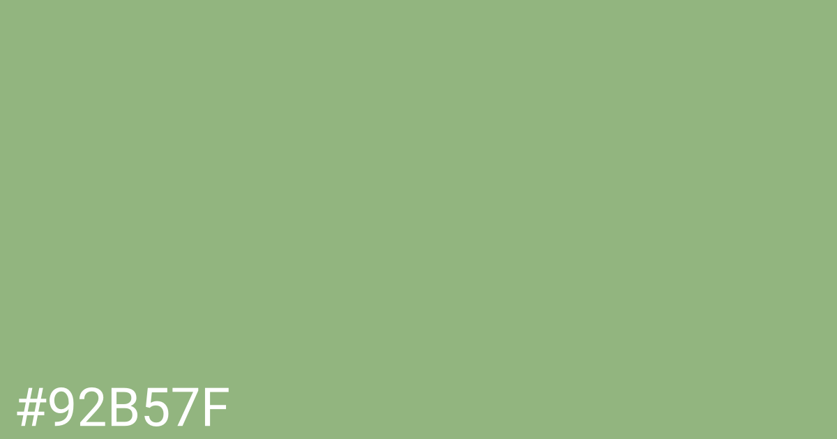 Hex color #92b57f graphic