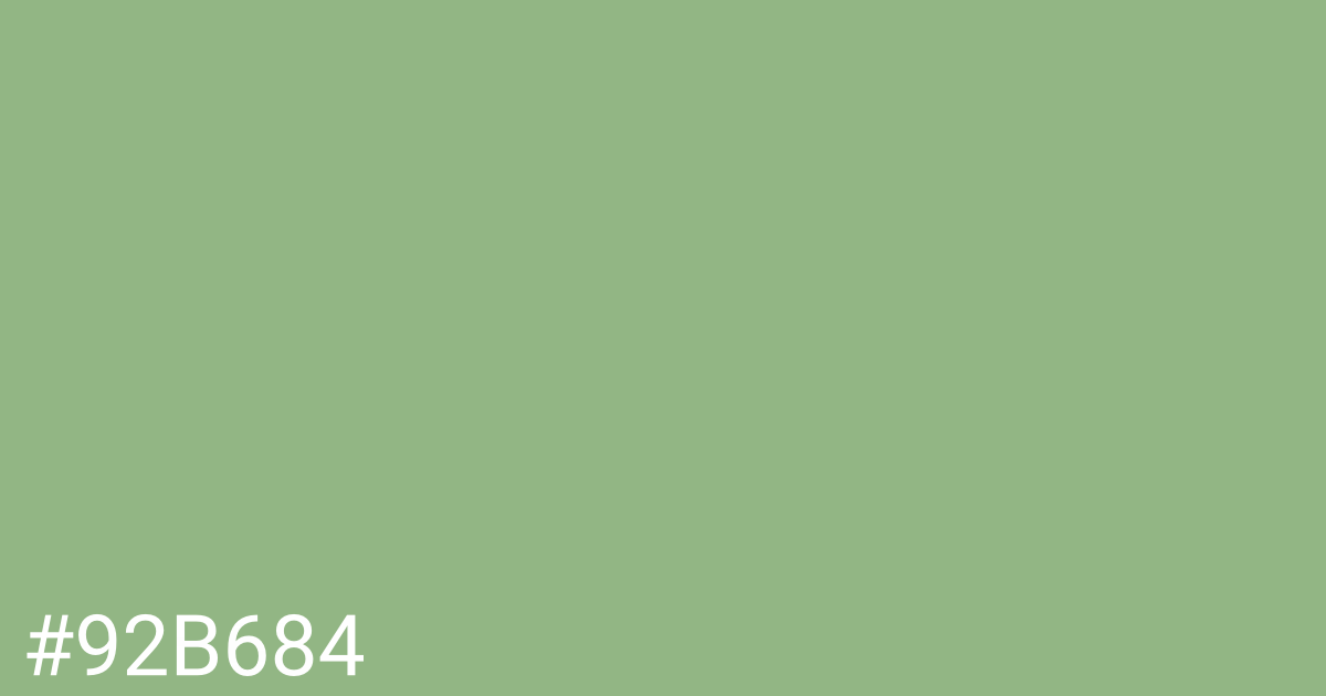 Hex color #92b684 graphic