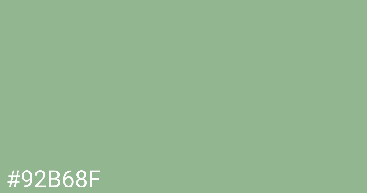 Hex color #92b68f graphic