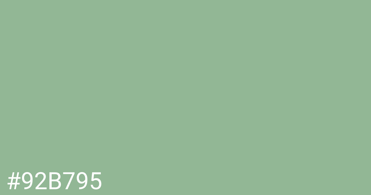 Hex color #92b795 graphic