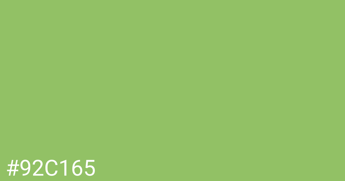 Hex color #92c165 graphic