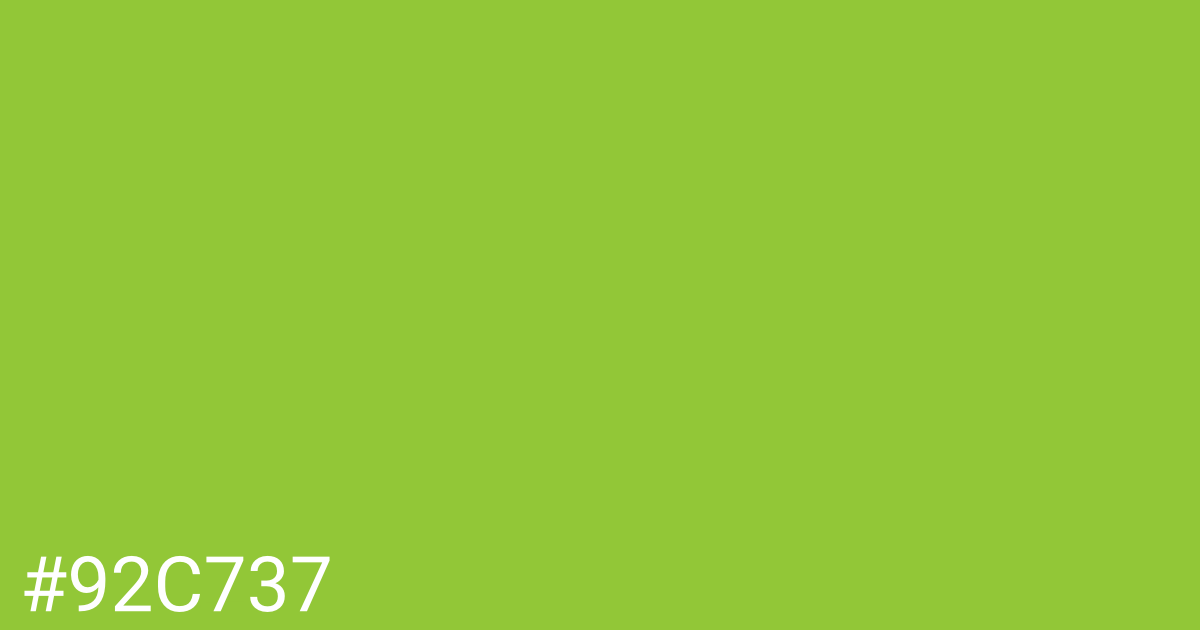 Hex color #92c737 graphic