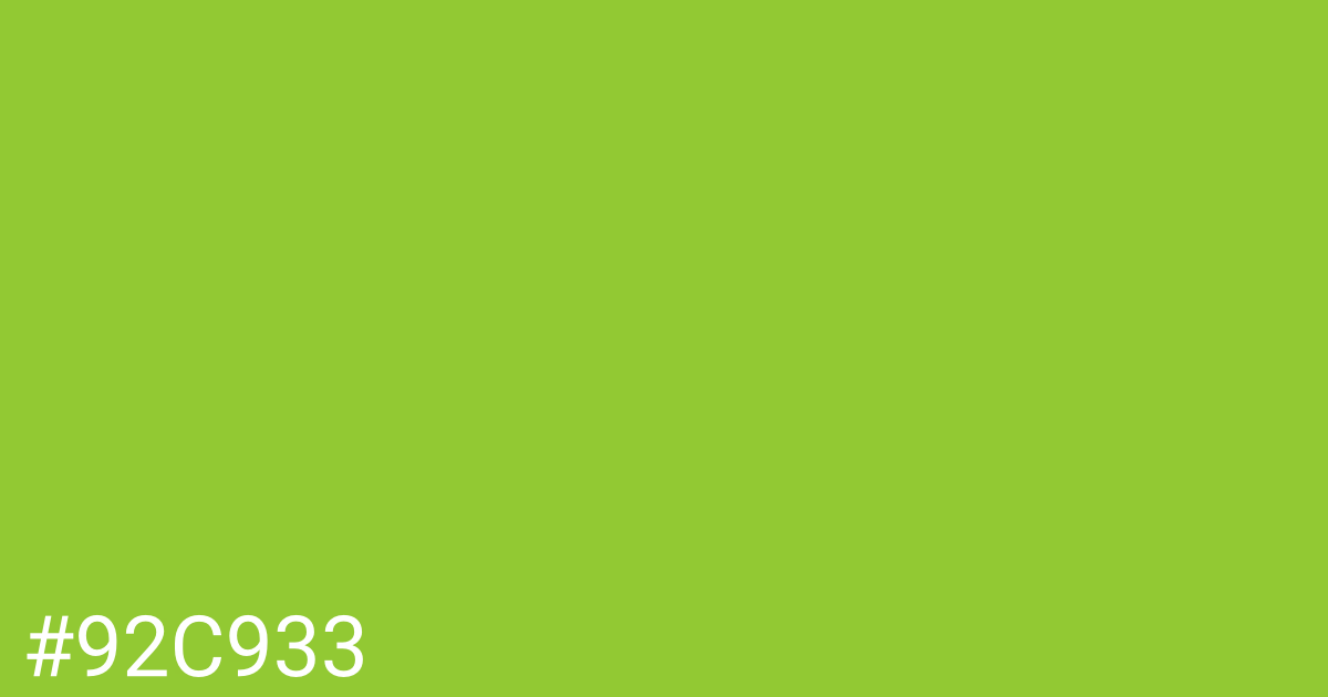 Hex color #92c933 graphic