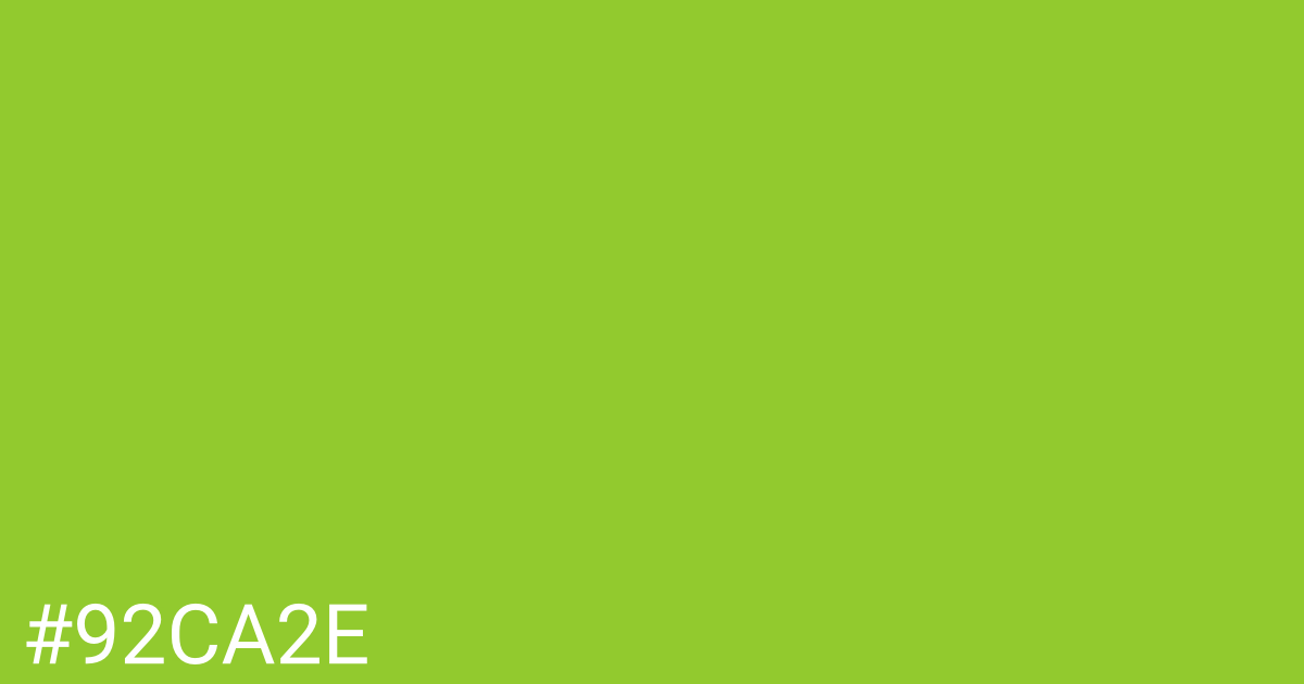 Hex color #92ca2e graphic