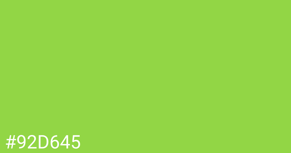 Hex color #92d645 graphic