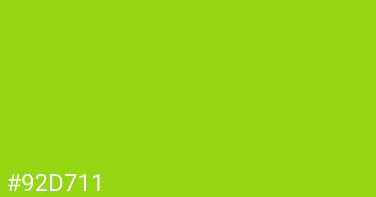 Hex color #92d711 graphic