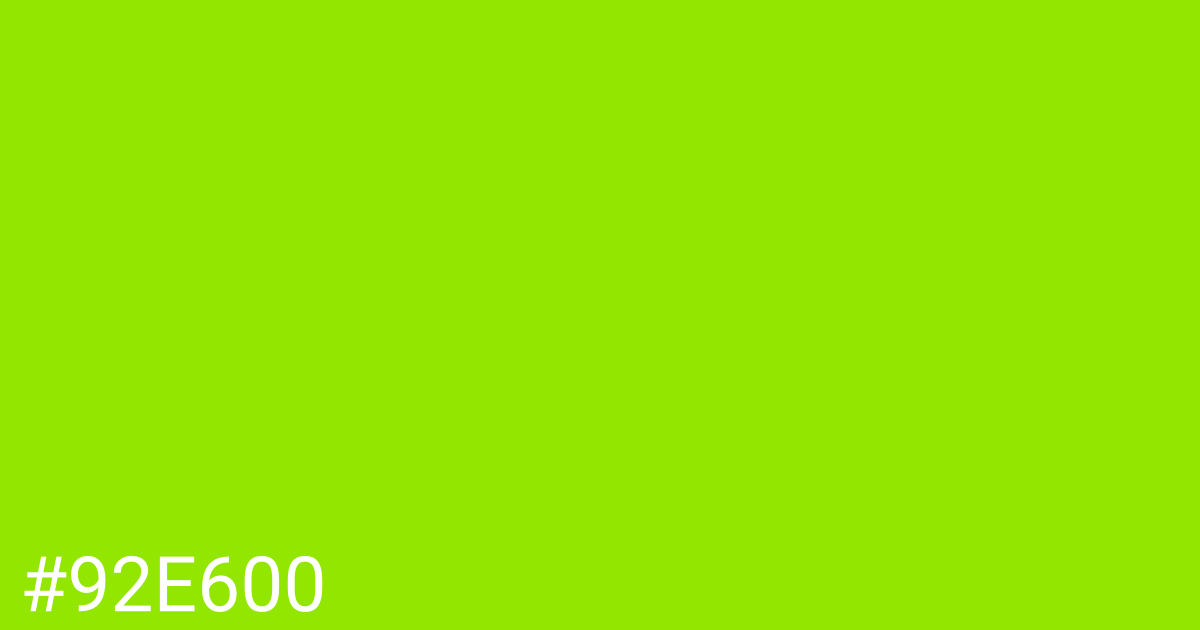 Hex color #92e600 graphic