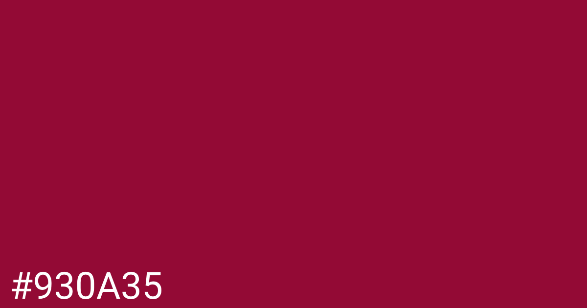 Hex color #930a35 graphic
