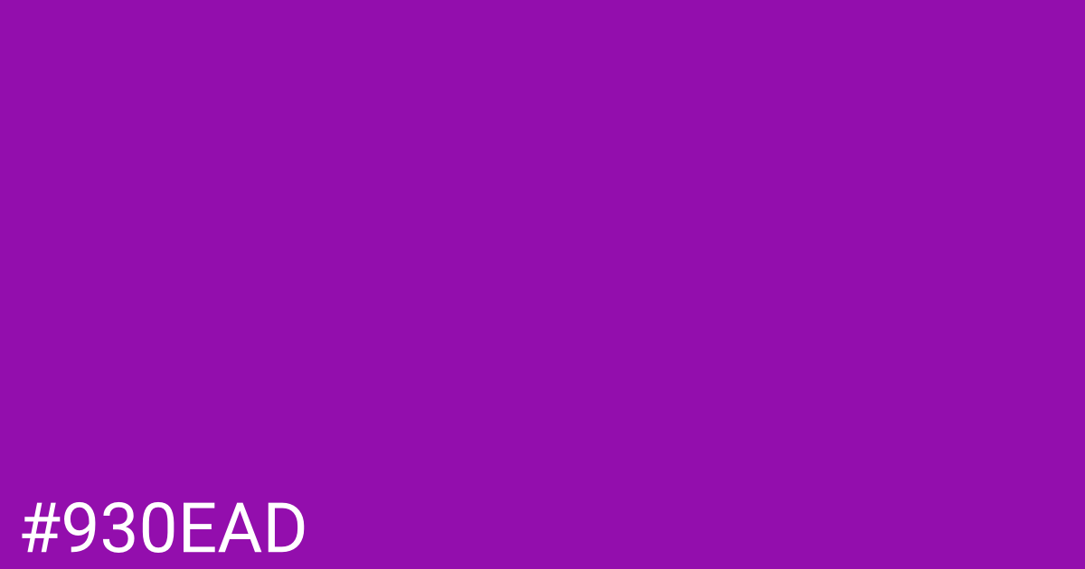 Hex color #930ead graphic