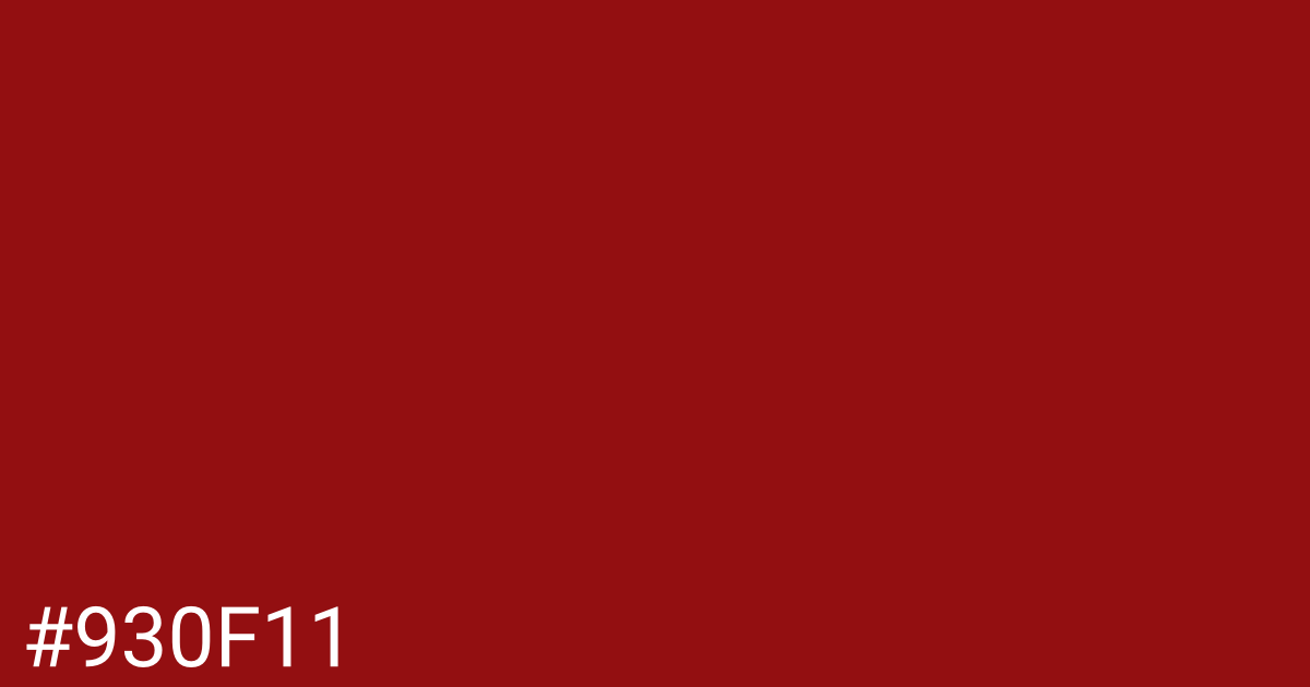 Hex color #930f11 graphic
