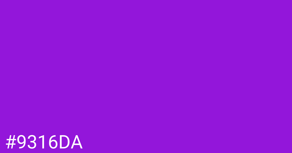 Hex color #9316da graphic