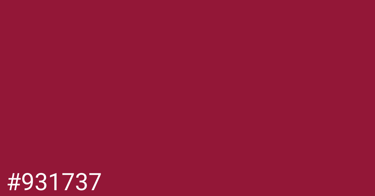 Hex color #931737 graphic