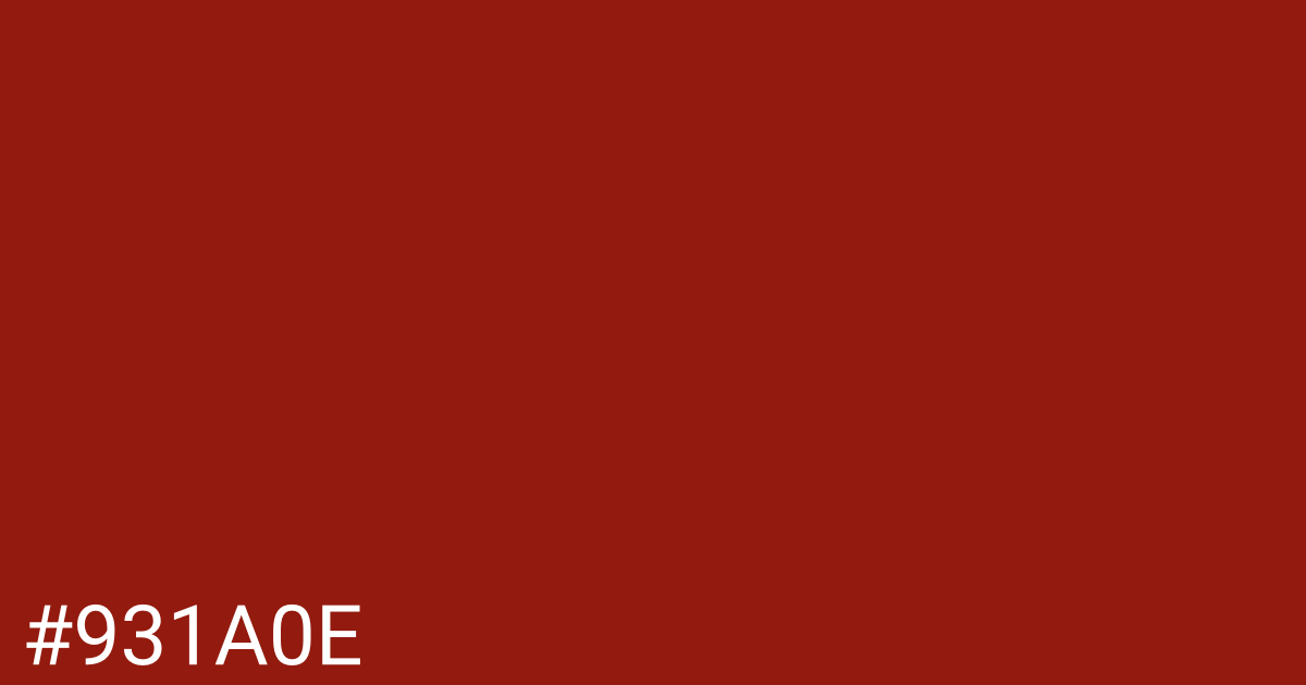 Hex color #931a0e graphic