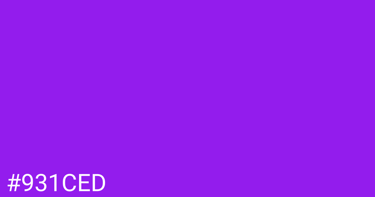 Hex color #931ced graphic