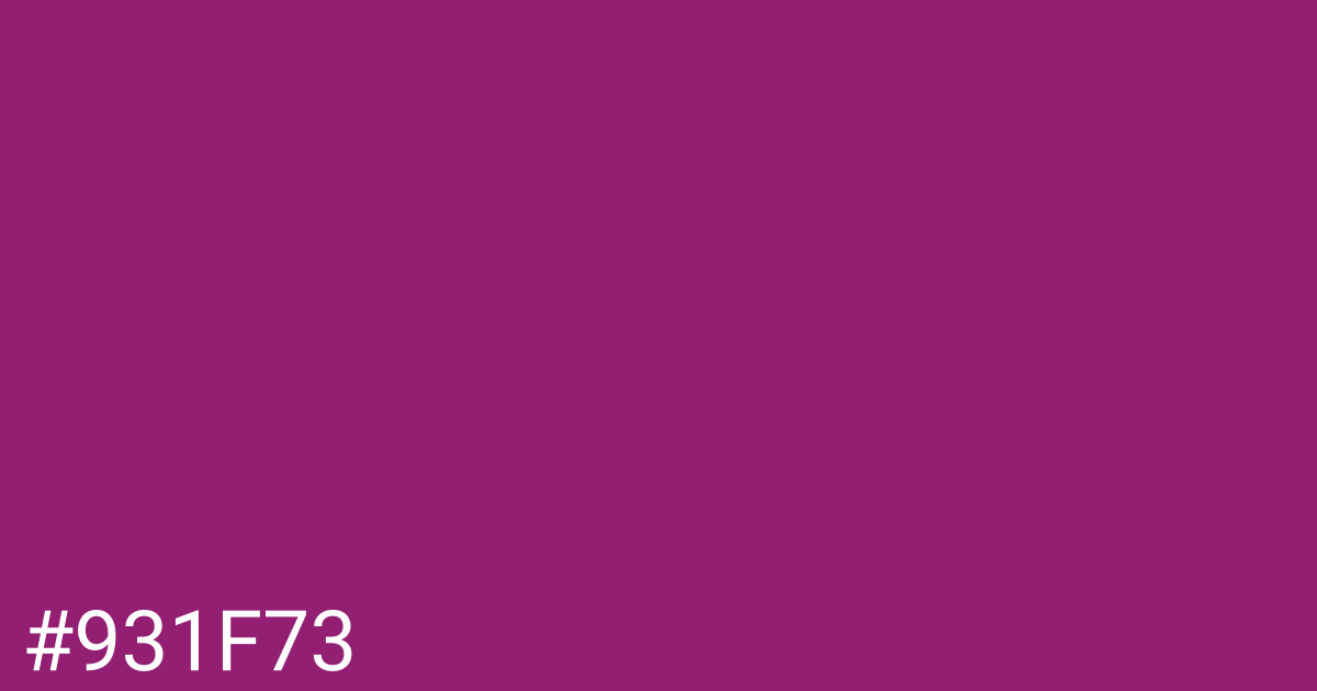 Hex color #931f73 graphic