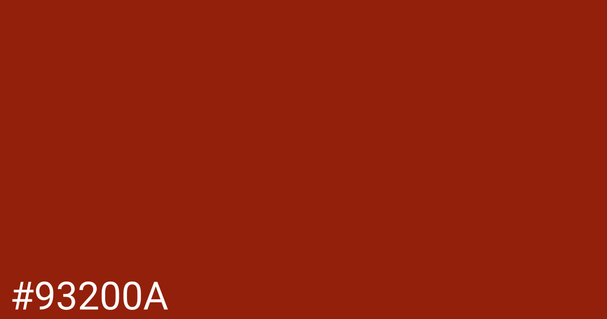 Hex color #93200a graphic
