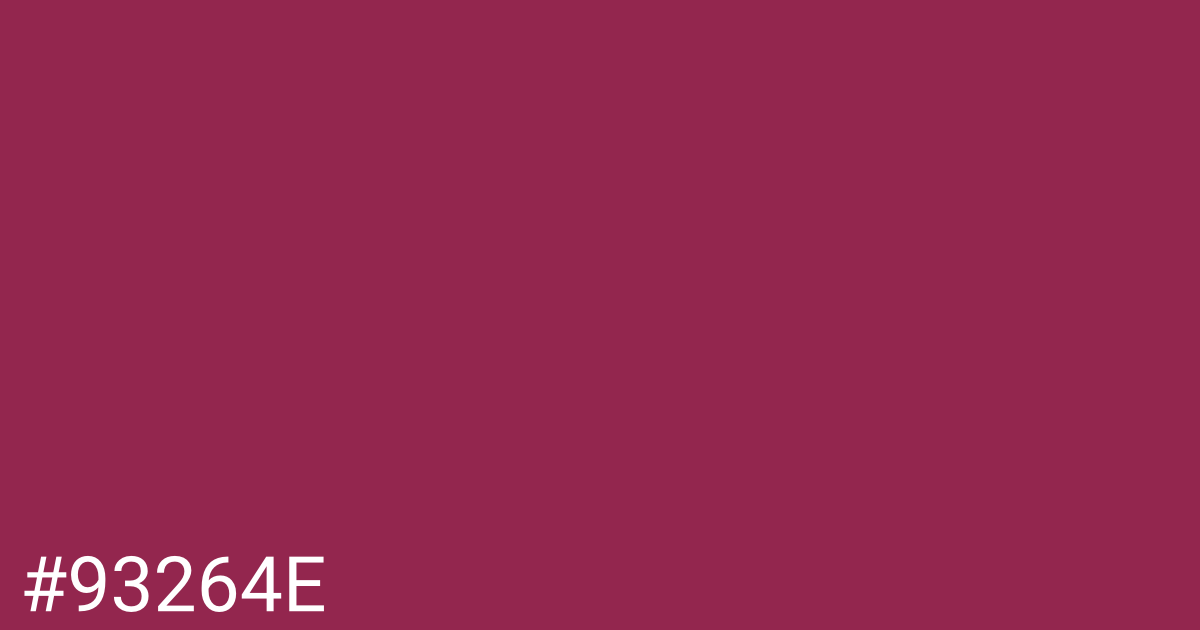 Hex color #93264e graphic