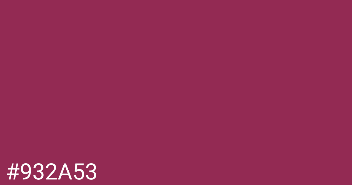 Hex color #932a53 graphic