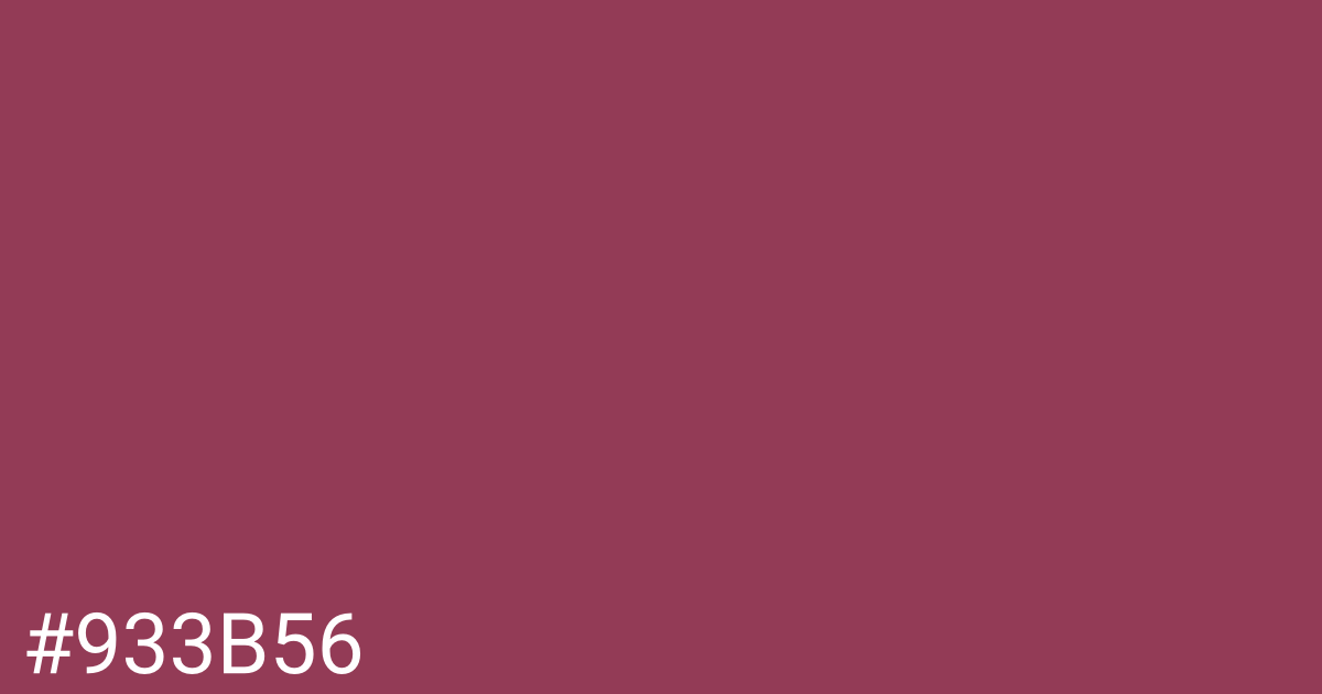 Hex color #933b56 graphic