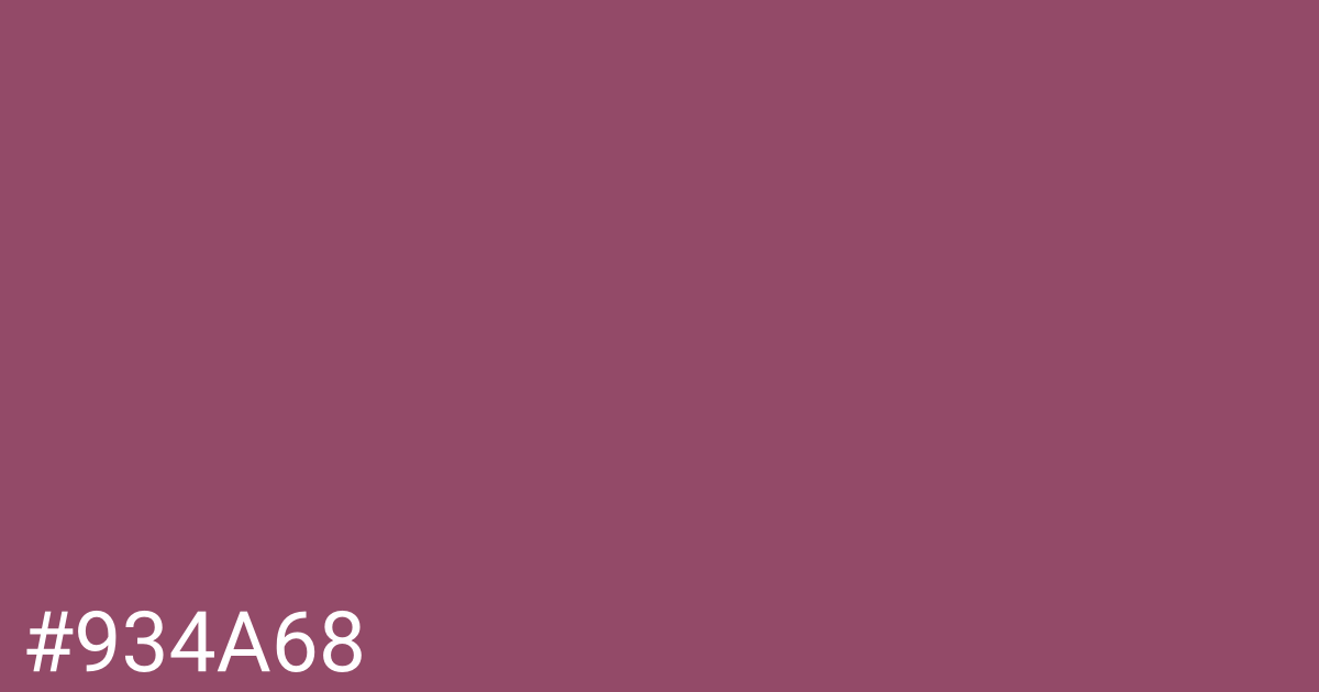 Hex color #934a68 graphic