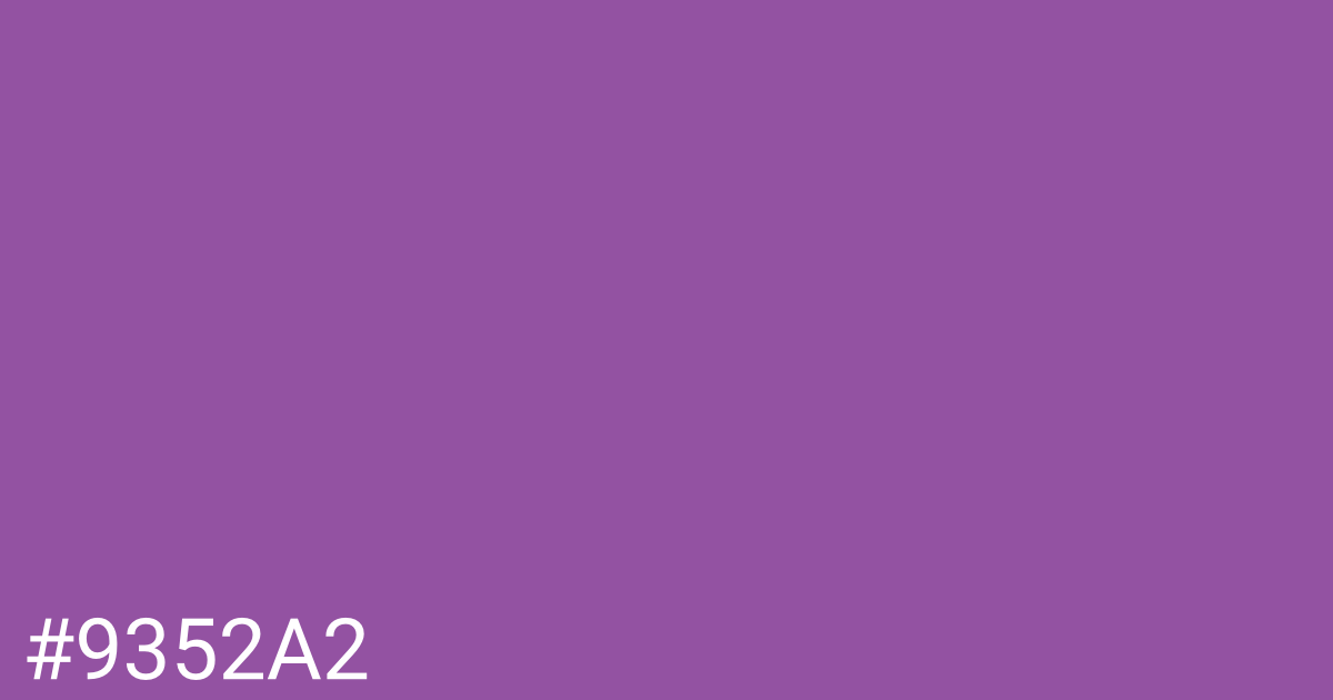 Hex color #9352a2 graphic