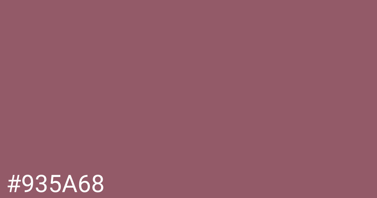 Hex color #935a68 graphic