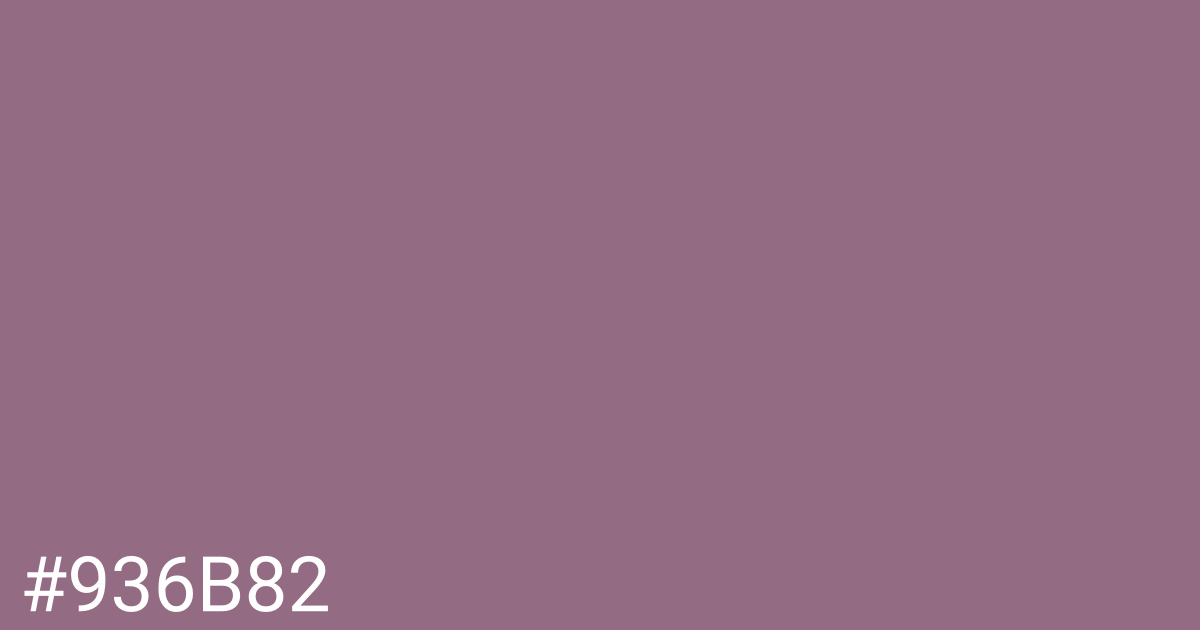 Hex color #936b82 graphic