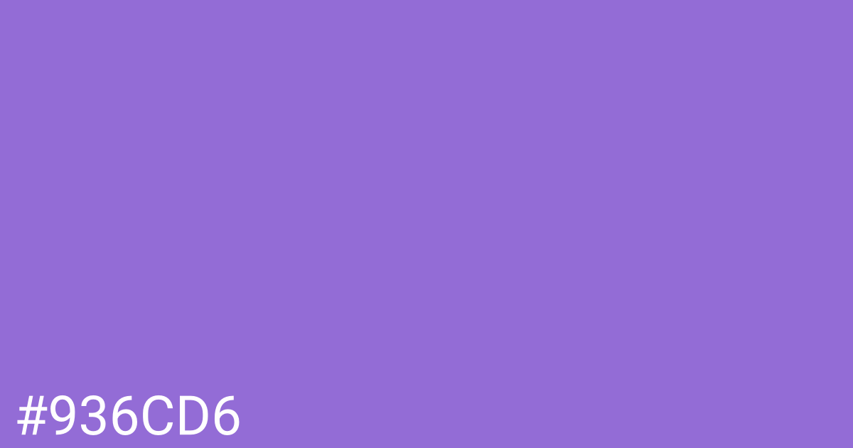 Hex color #936cd6 graphic